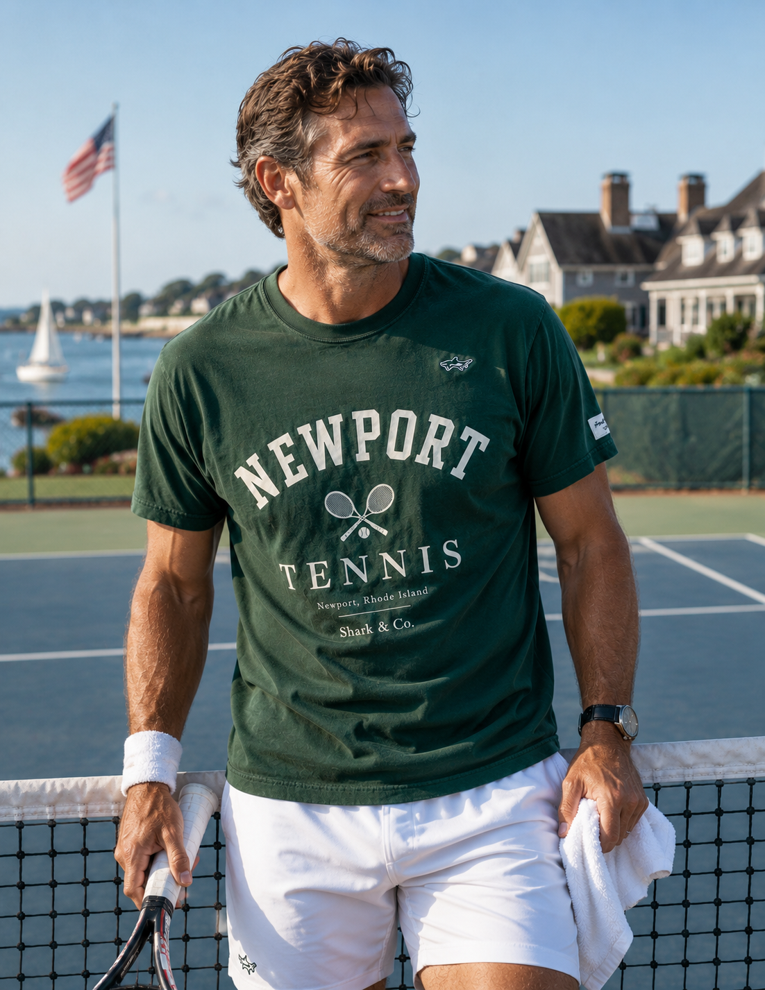 Shark & Co. Newport Tennis Tee