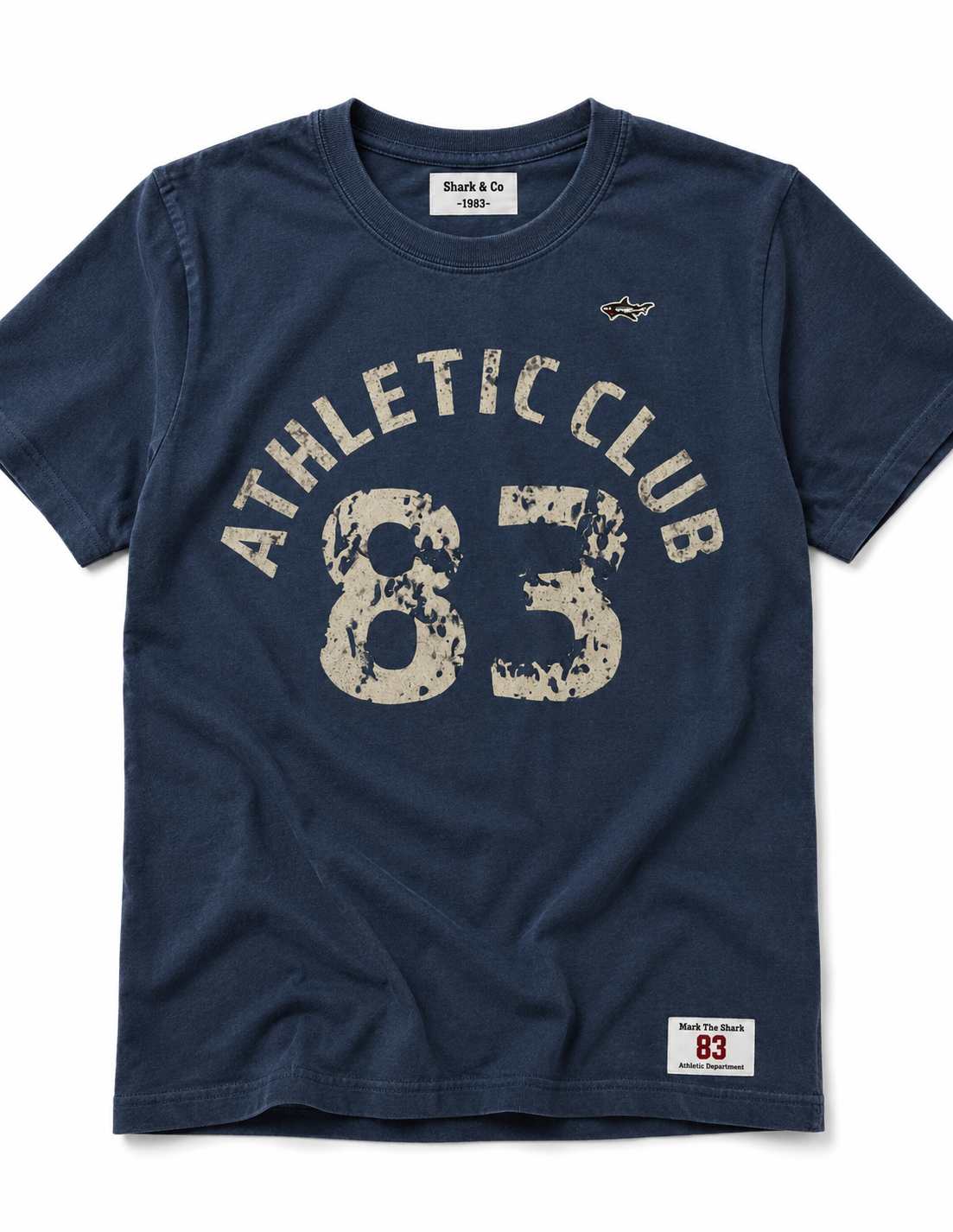 Athletic Club Navy Tee