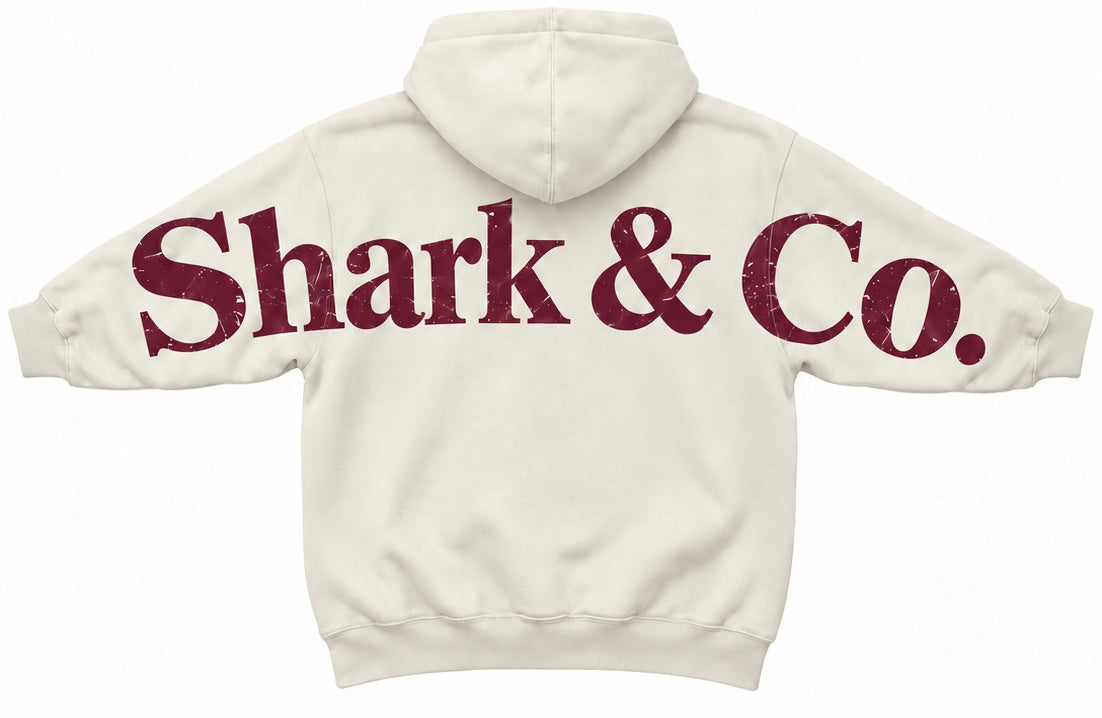 Shark & Co. Heritage Signature Hoodie - Ivory