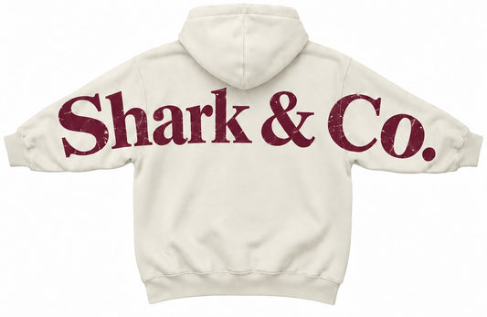Shark & Co. Heritage Signature Hoodie - Ivory