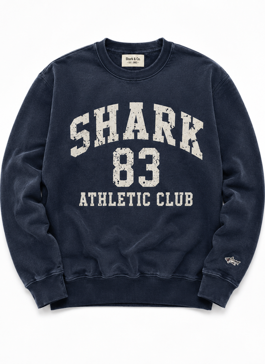 Shark ’83 Athletic Club Crewneck