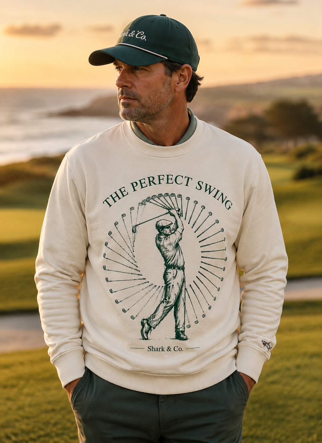 Shark & Co. Fairway Heritage Crewneck
