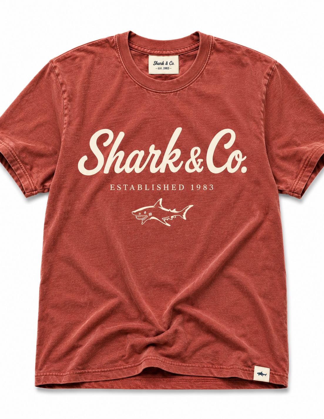 Shark & Co. Signature Script Tee