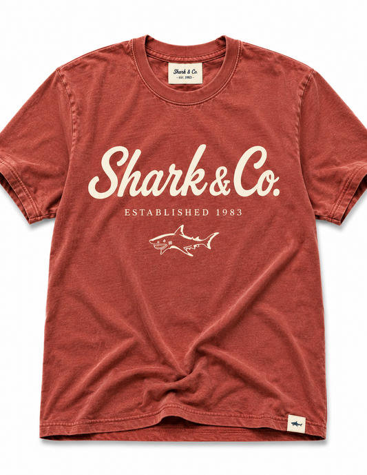 Shark & Co. Signature Script Tee