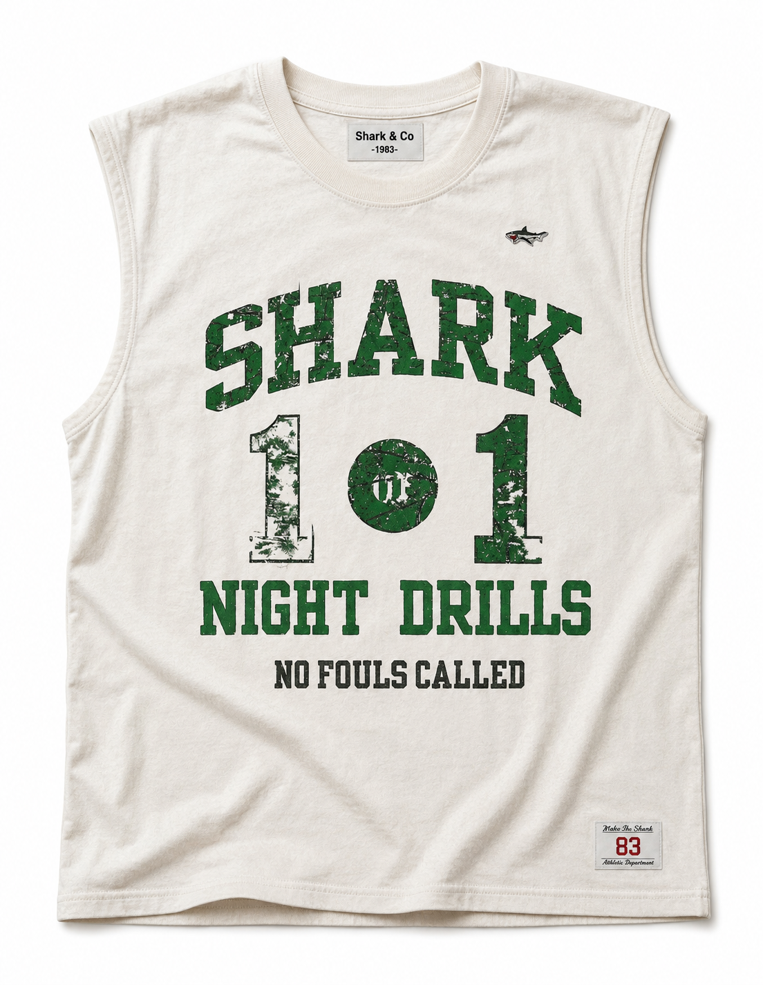 Shark Night Drills Yellow Cut Off