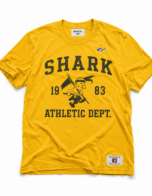 Shark Yellow Athletic Dept. Tee