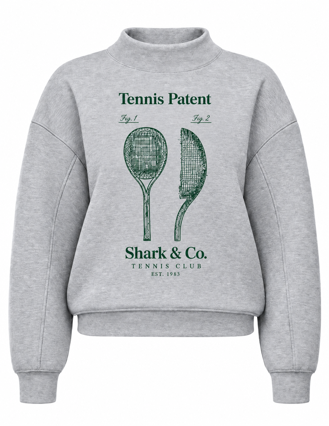 Shark & Co. Women’s Tennis Patent Mock Neck
