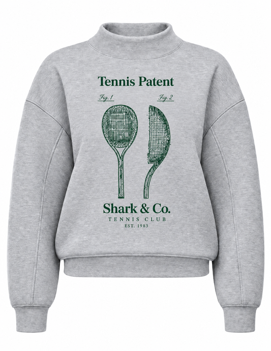 Shark & Co. Women’s Tennis Patent Mock Neck