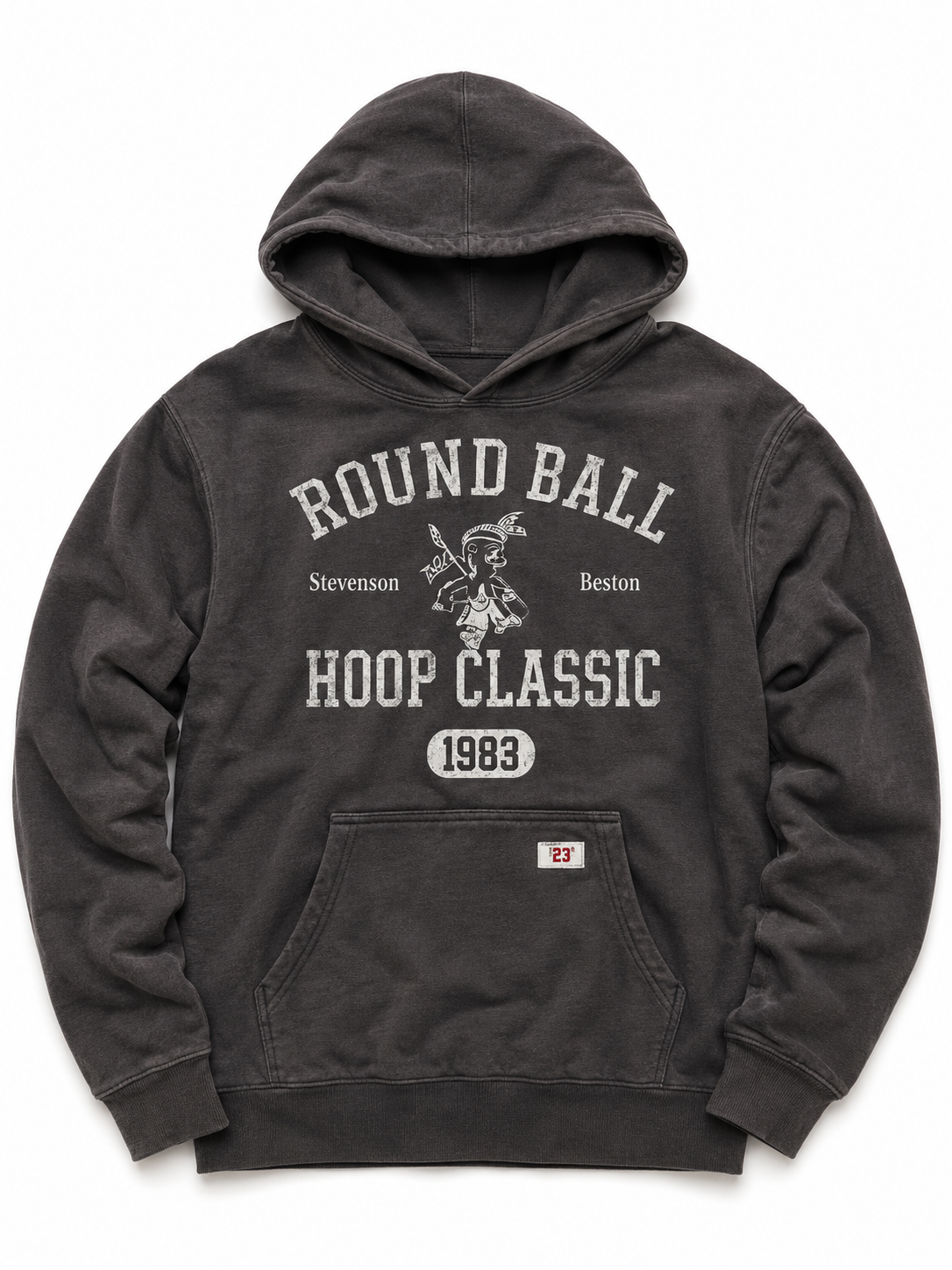 Round Ball Classic Black Men’s Hoodie