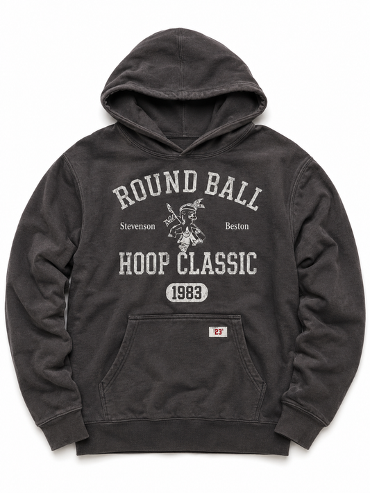 Round Ball Classic Black Men’s Hoodie
