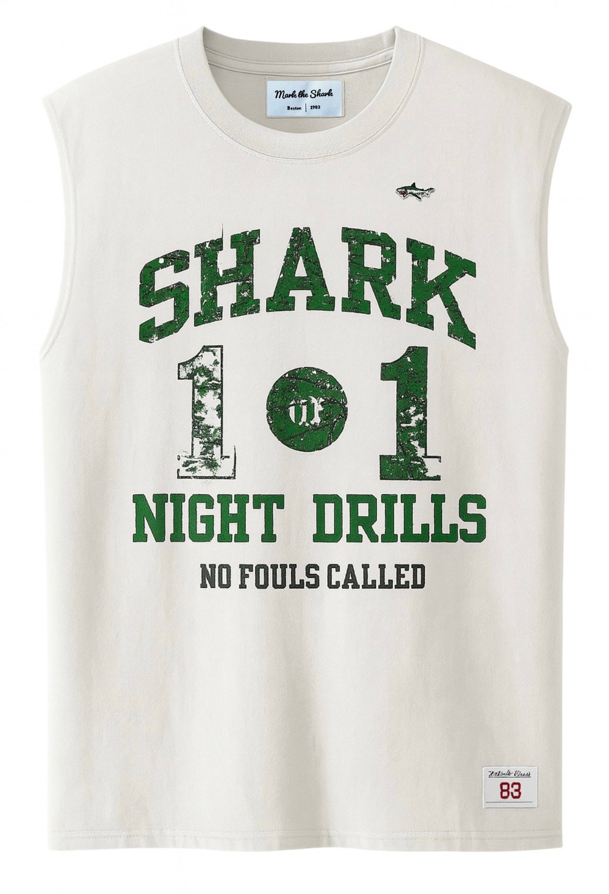 Shark Night Drills Yellow Cut Off