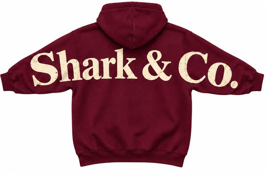 Shark & Co. Heritage Signature Hoodie - Burgundy