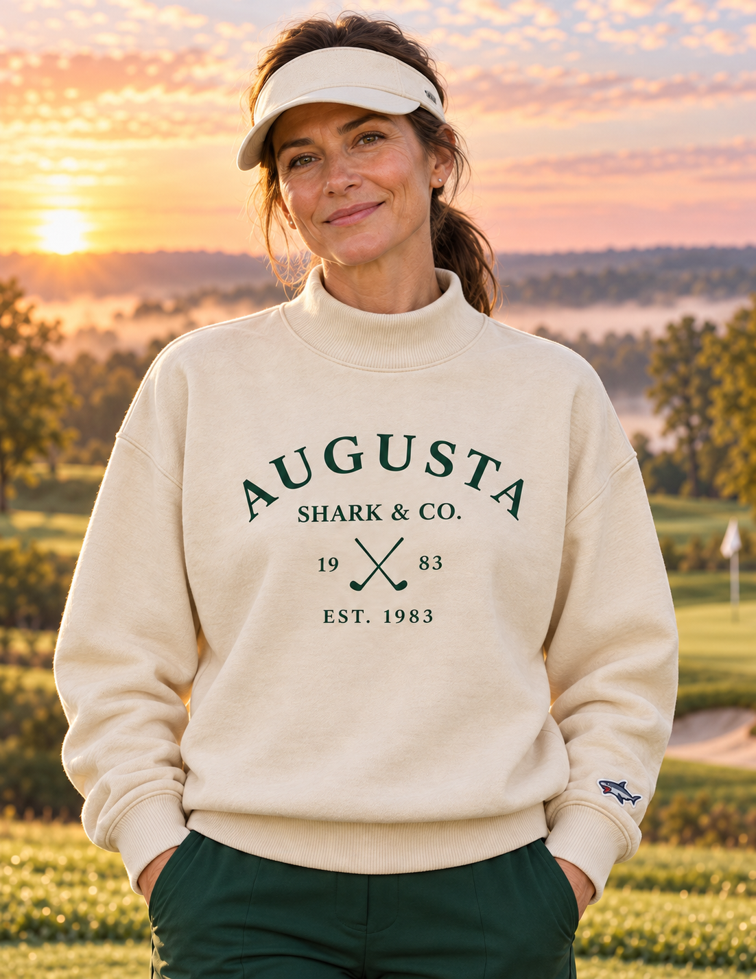 Shark & Co. Women’s Augusta Golf Mock Neck