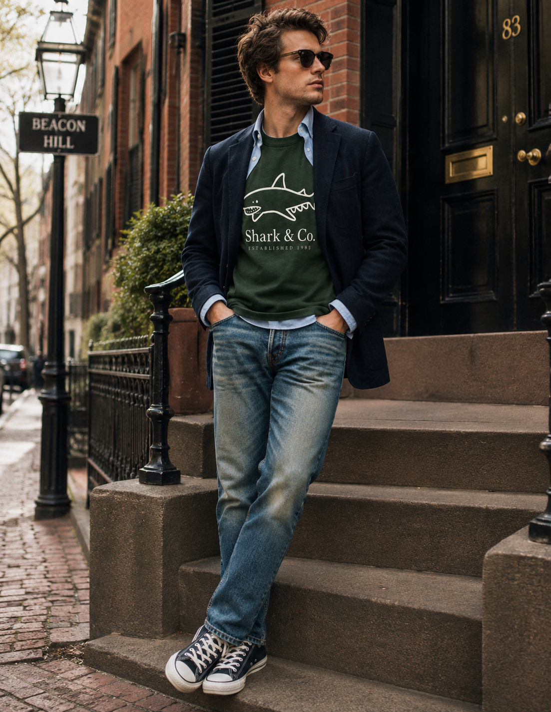 Shark & Co. Heritage Shark Tee
