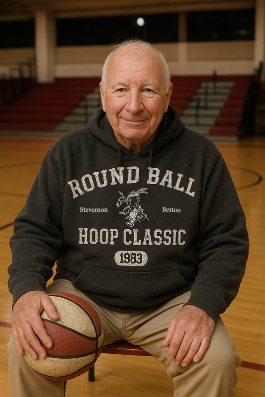 Round Ball Classic Black Men’s Hoodie