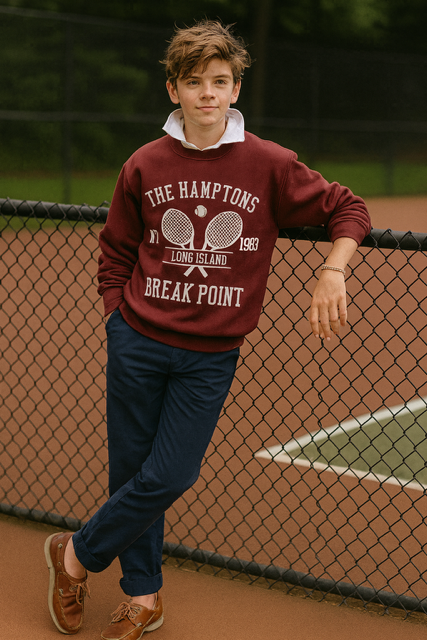 Youth Boys Hamptons Break Point Crewneck