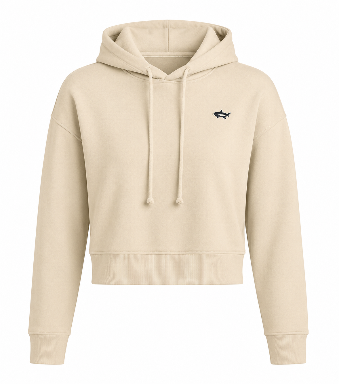 Shark Tan Fleece Crop
