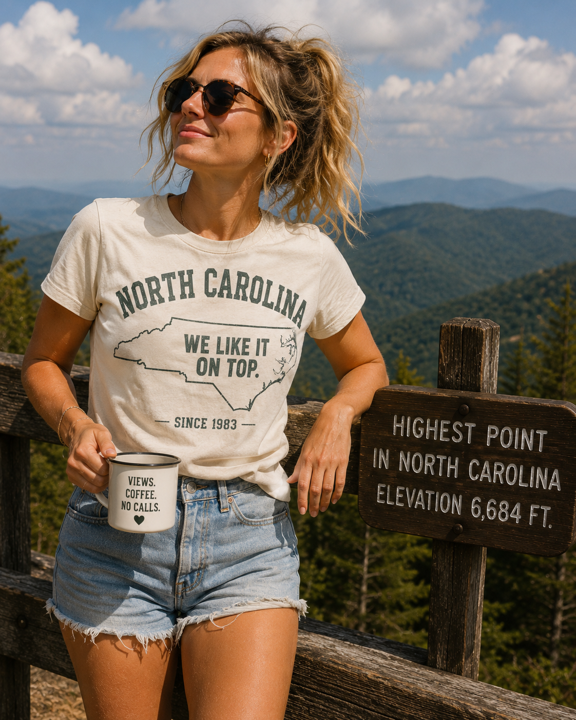 Shark & Co. We Like It on Top Tee
