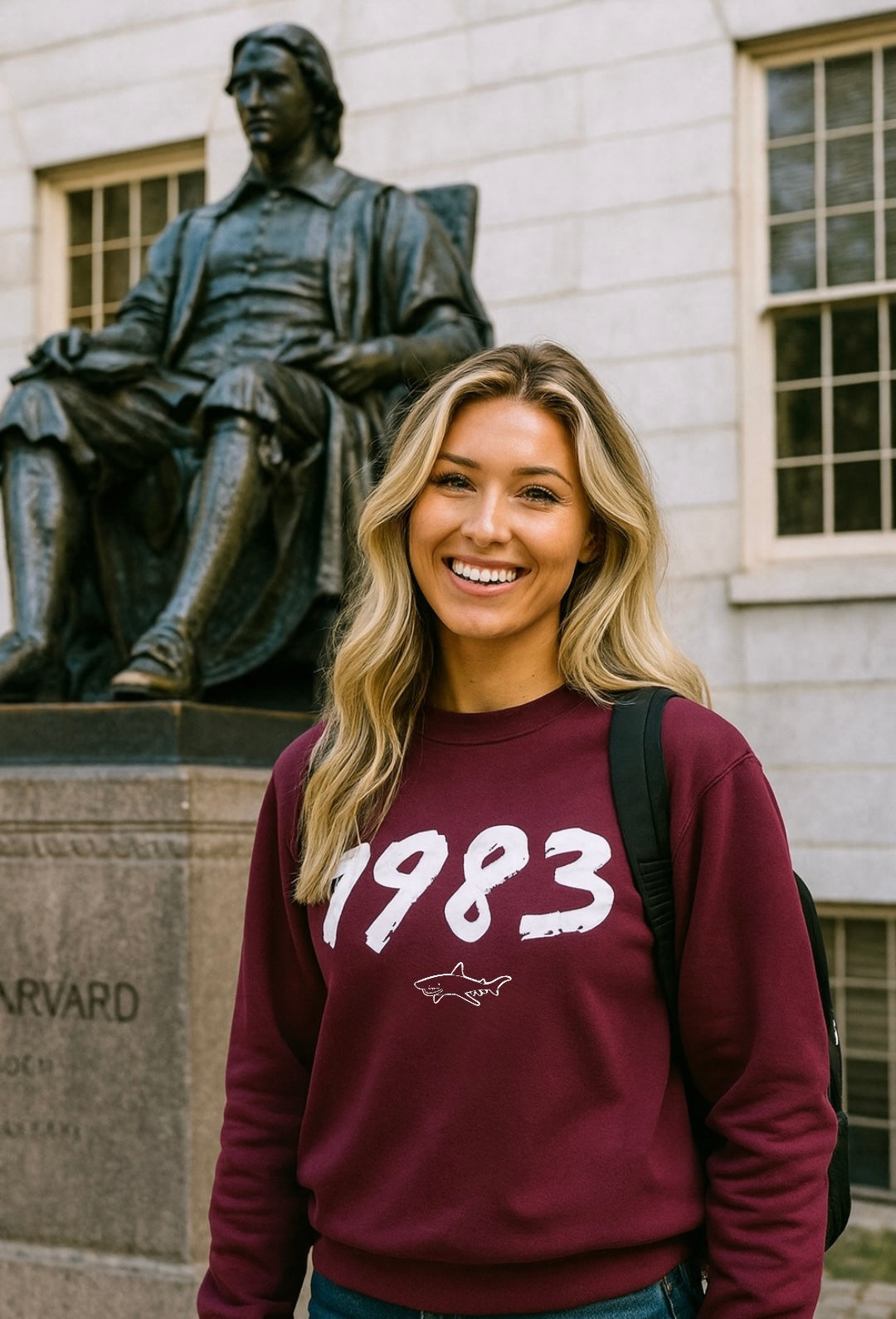 1983 Burgundy Crewneck