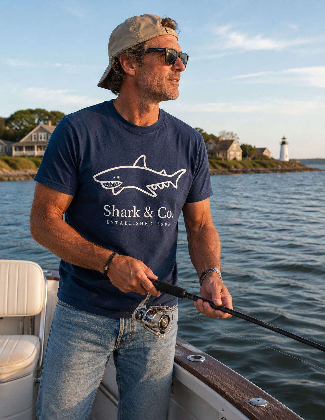 Shark & Co. Heritage Shark Tee