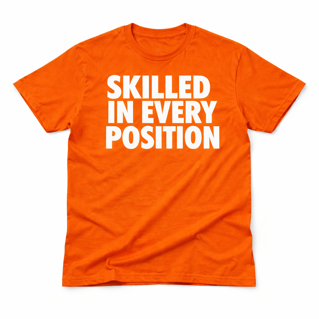 Skilled Orange Shark Tee
