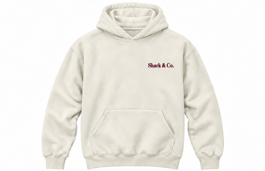 Shark & Co. Heritage Signature Hoodie - Ivory