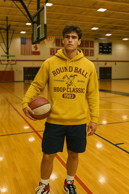 Round Ball Classic Yellow Men’s Hoodie
