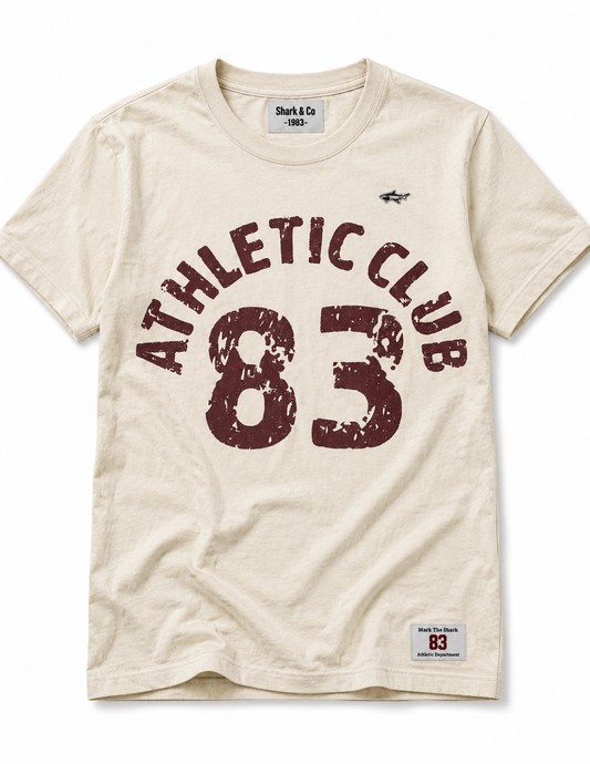 Athletic Club Cream Tee