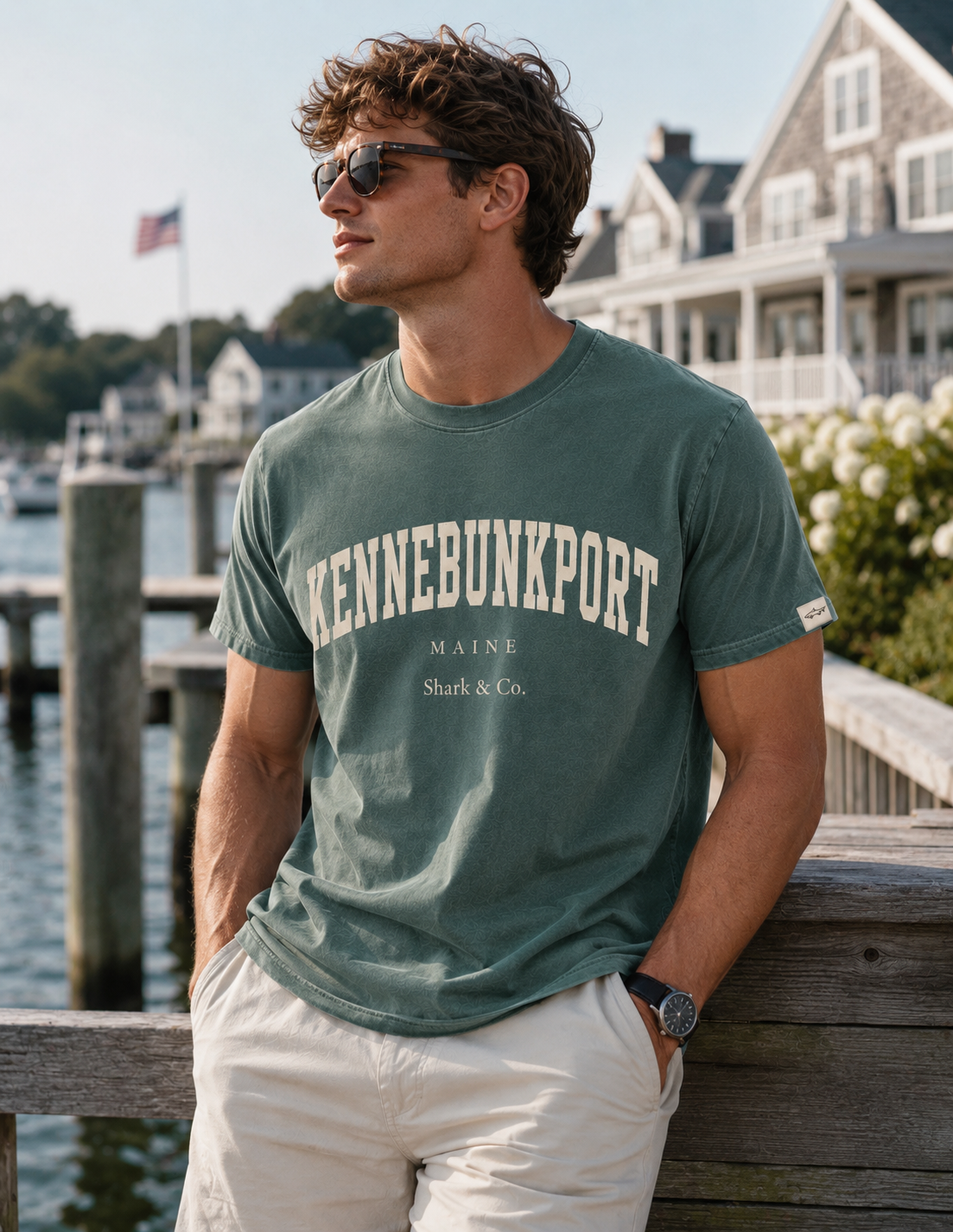 Shark & Co. Kennebunkport Heritage Tee