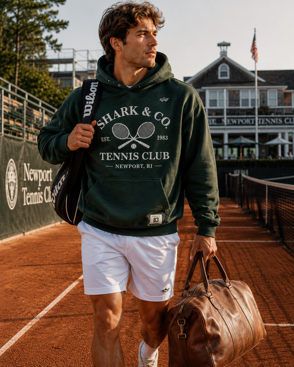 Shark & Co. Newport Tennis Club Hoodie