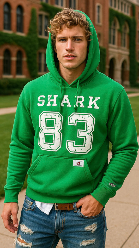 Shark '83 Kelly Green Hoodie
