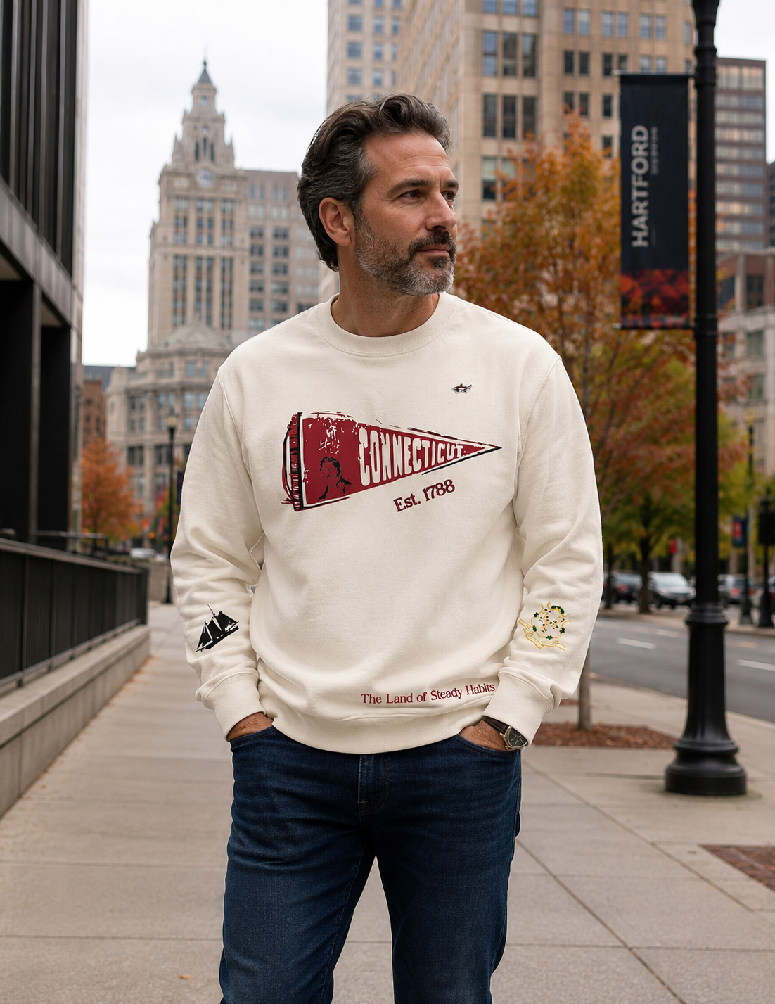 Shark & Co. Connecticut Crewneck