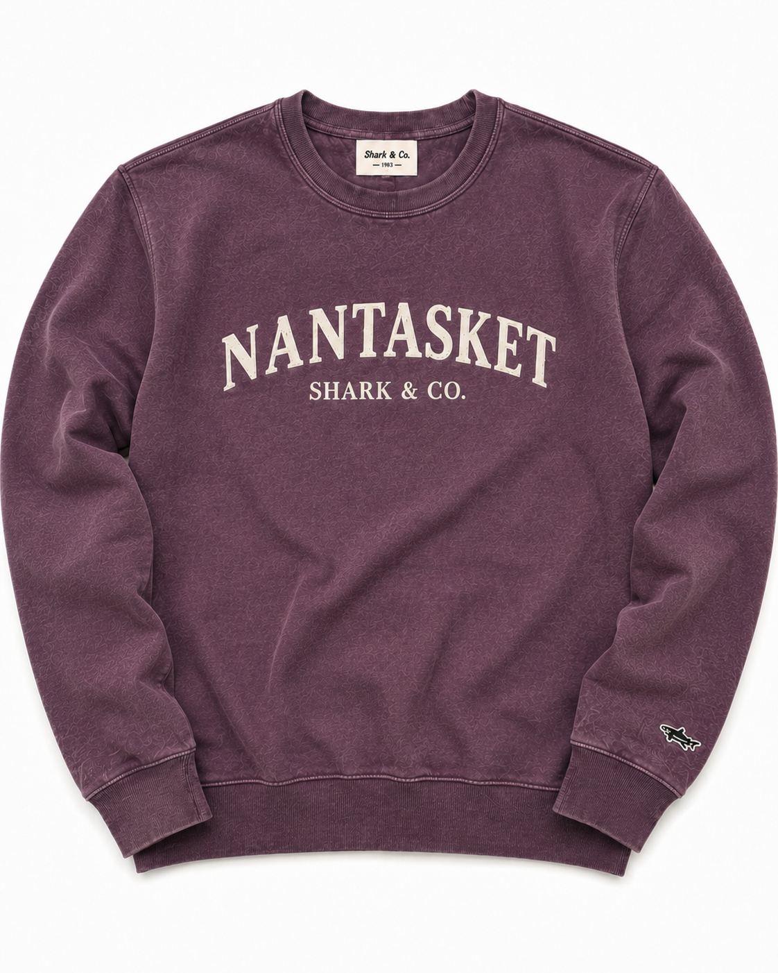 Shark & Co. Nantasket Beach Crewneck – Vintage Plum