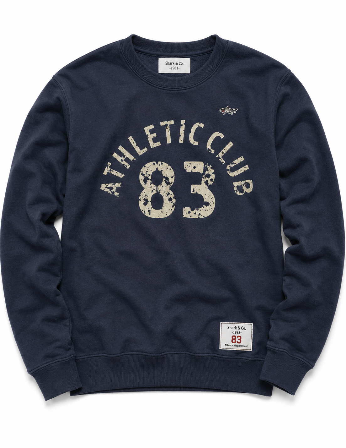 Athletic Club Navy Long Sleeve