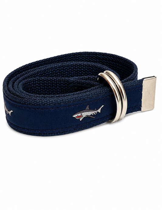 Shark & Co. Heritage Belt – Deep Navy