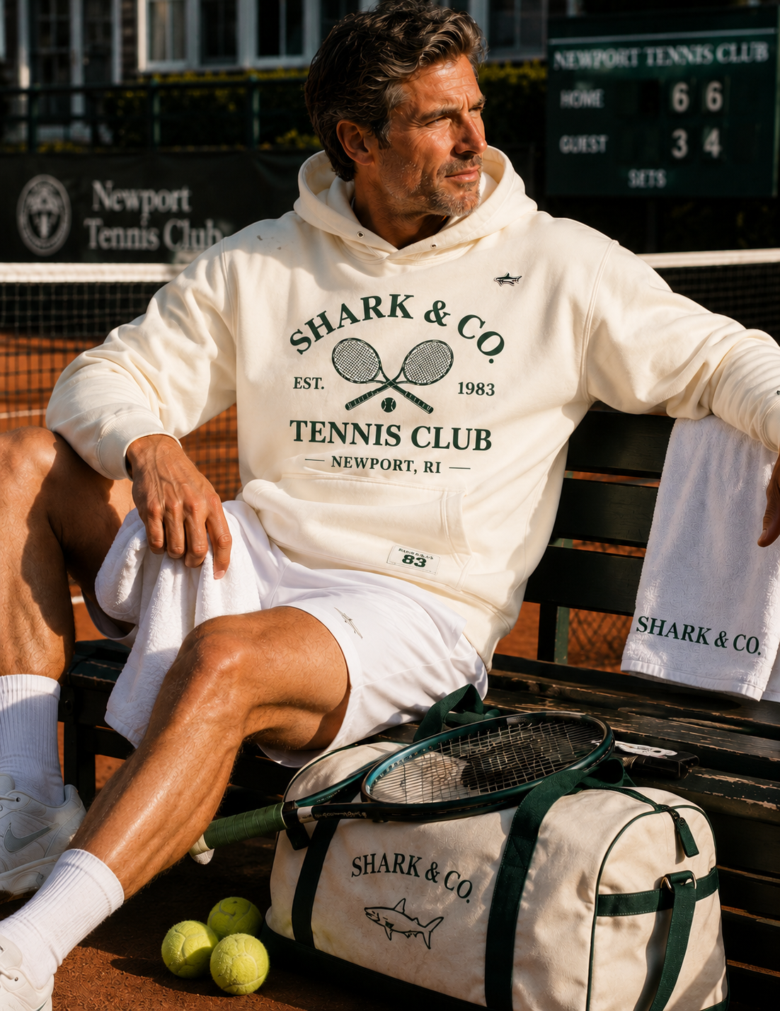 Shark & Co. Newport Tennis Club Hoodie