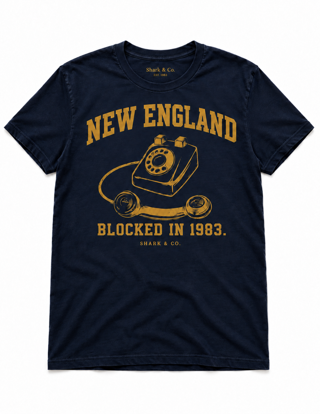 New England “Blocked in 1983” Graphic Tee