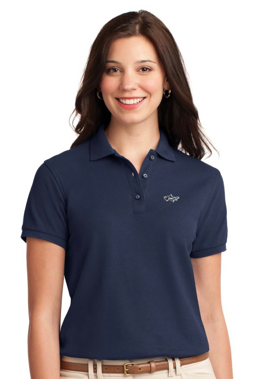 Ladies Shark Navy Polo