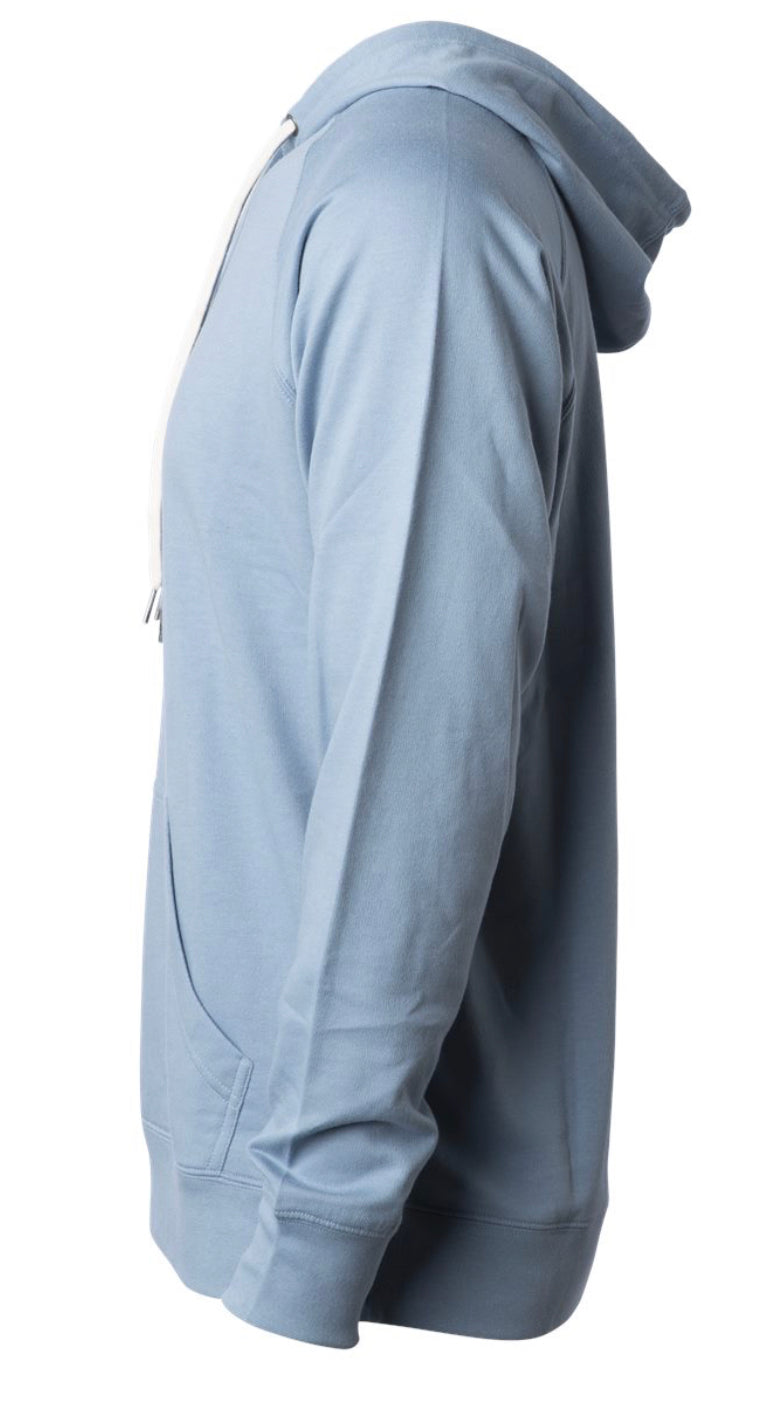 Ocean Blue Shark Unisex Lightweight Terry Hooded Pullover