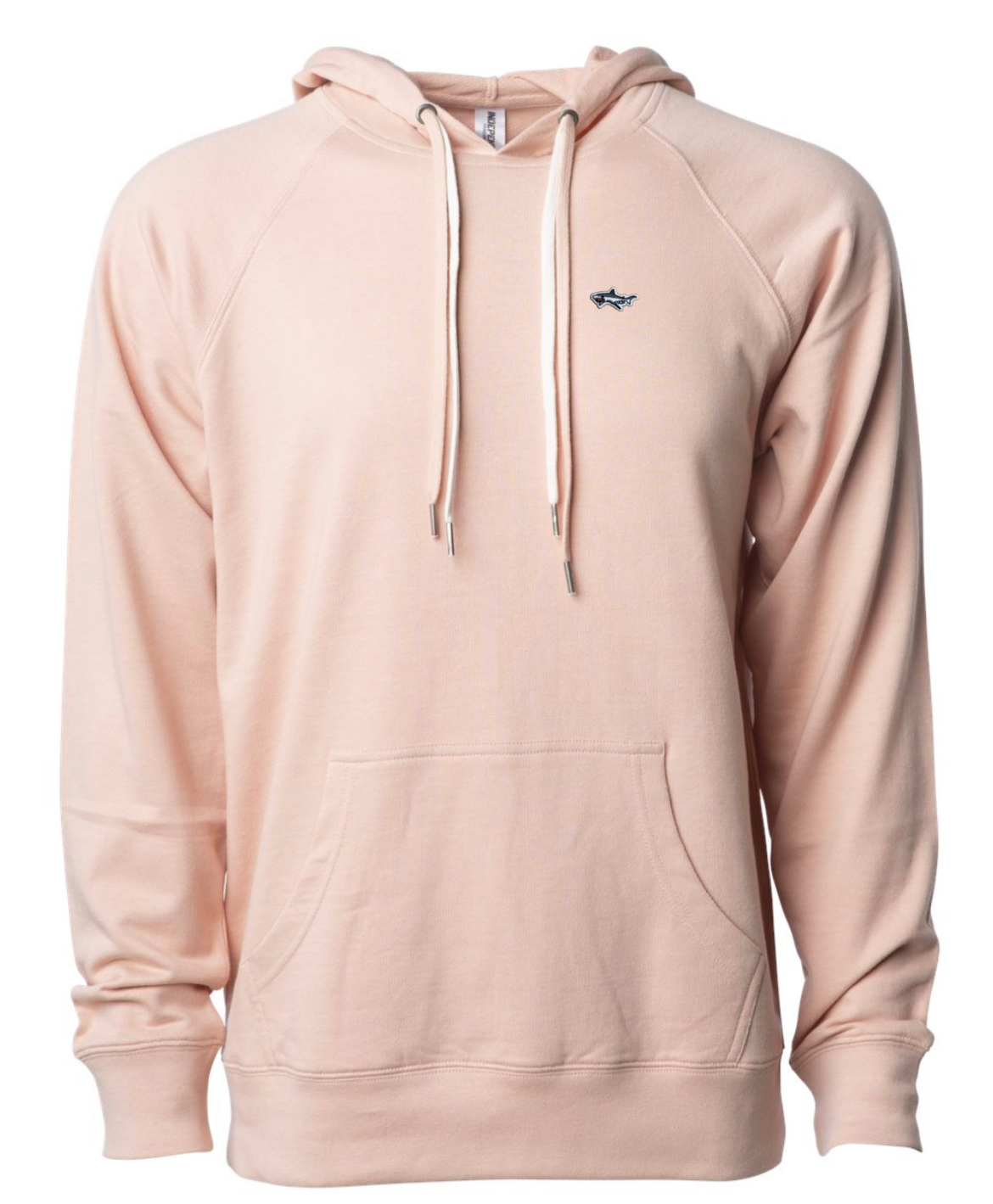 Rose Gold Shark Unisex Lightweight Terry Hooded Pullover