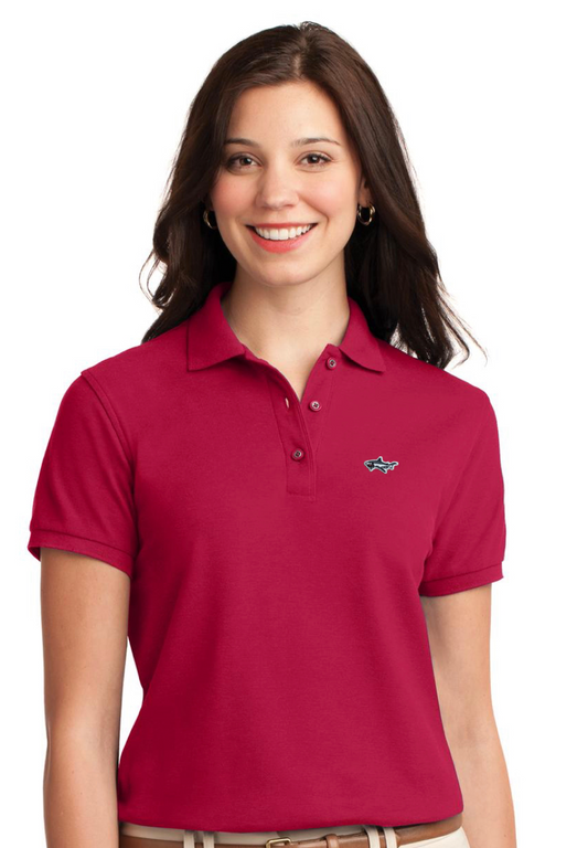 Ladies Red Shark Polo