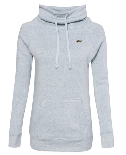 Crow Neck Shark Blue Hoodie