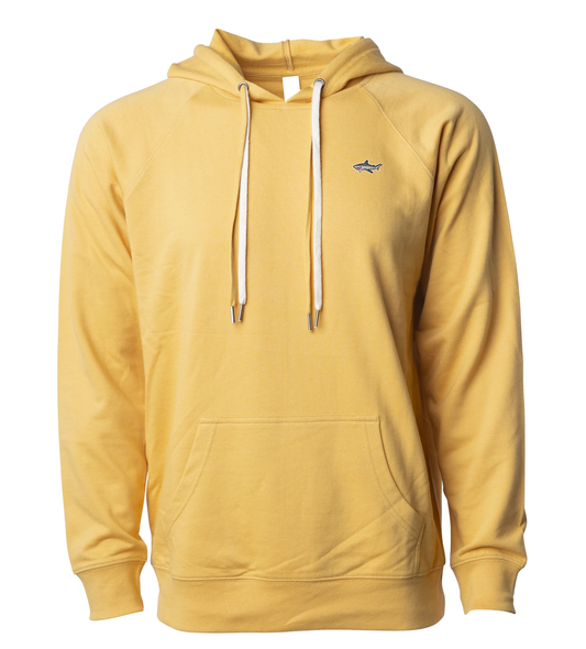 Yellow Shark Unisex Lightweight Terry Hooded Pullover